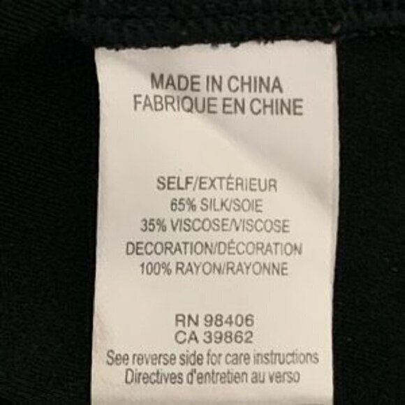 THEORY dress black silk Odettia Horoscope jersey fitted stretch Small - Picture 7 of 8